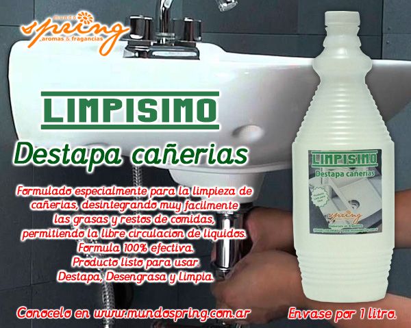 Desatascador Maestro Plomero Klaren Tradicional 1 Litro Productos De Limpieza